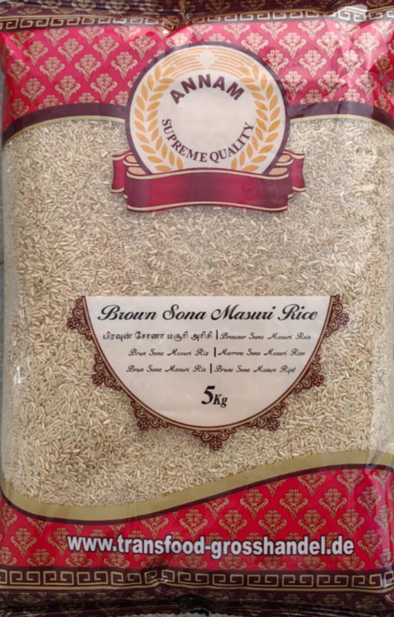 Annam Brown Sona Masuri Rice - 5Kg