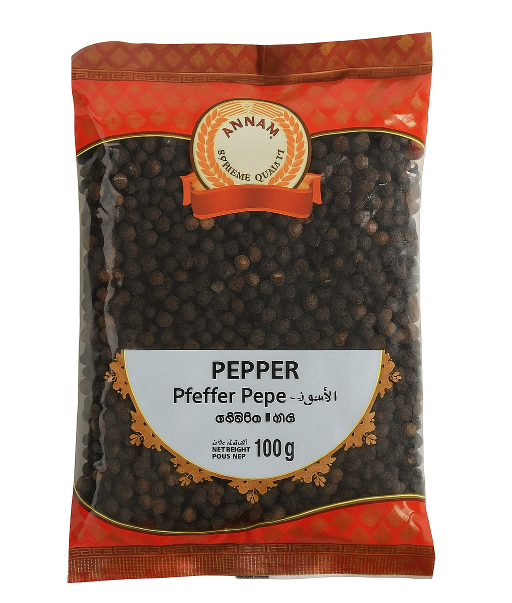 Annam Black Pepper Whole - 100g