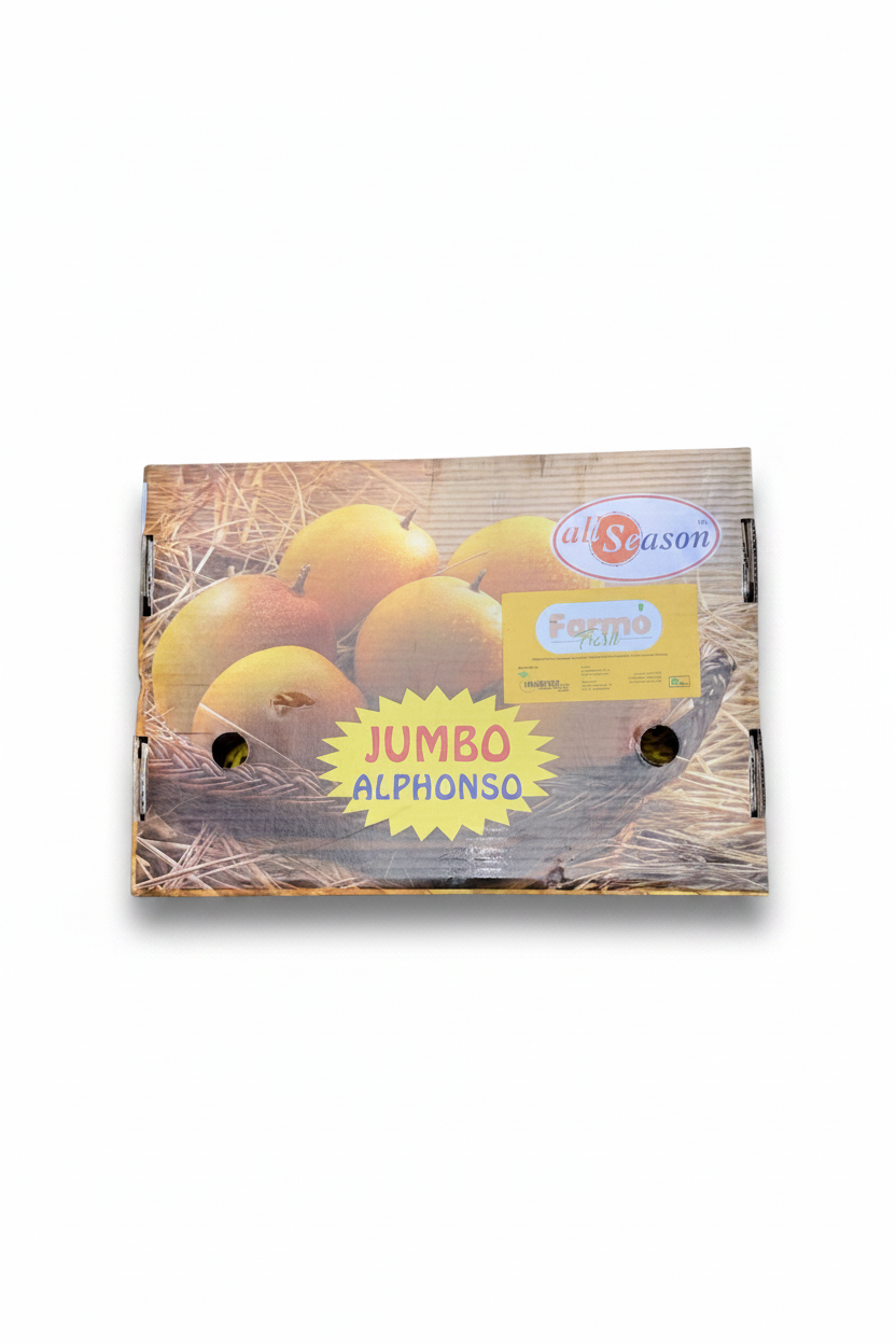 Fresh Alphonso Mangoes 12 piece Jumbo box ~(3.9kg - 4.1kg)