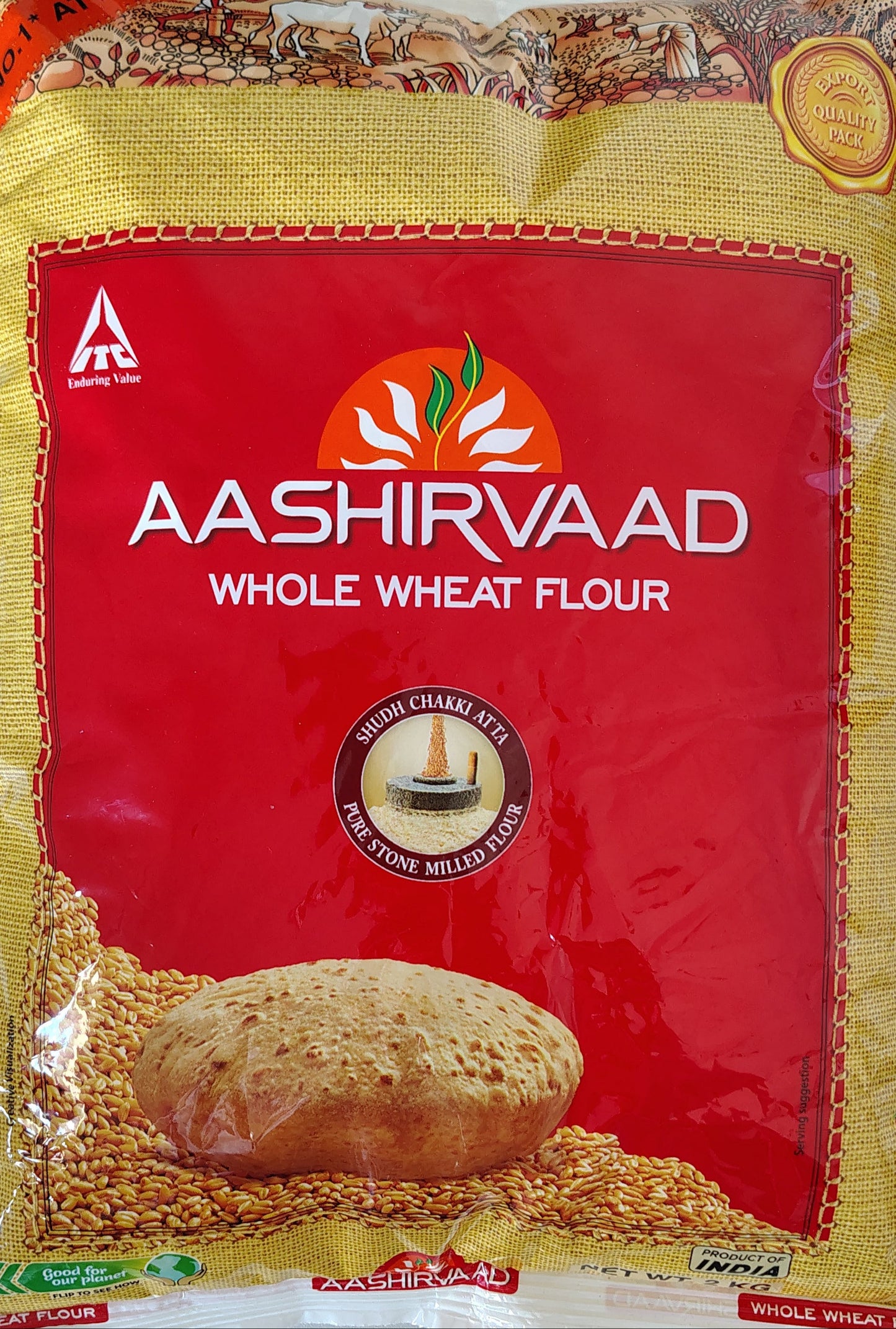 Ashirvad Whole Wheat Atta - 2Kg