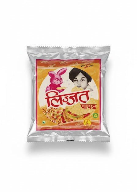 Lijjat Papad Urid (with Black Pepper) 7''- 200g