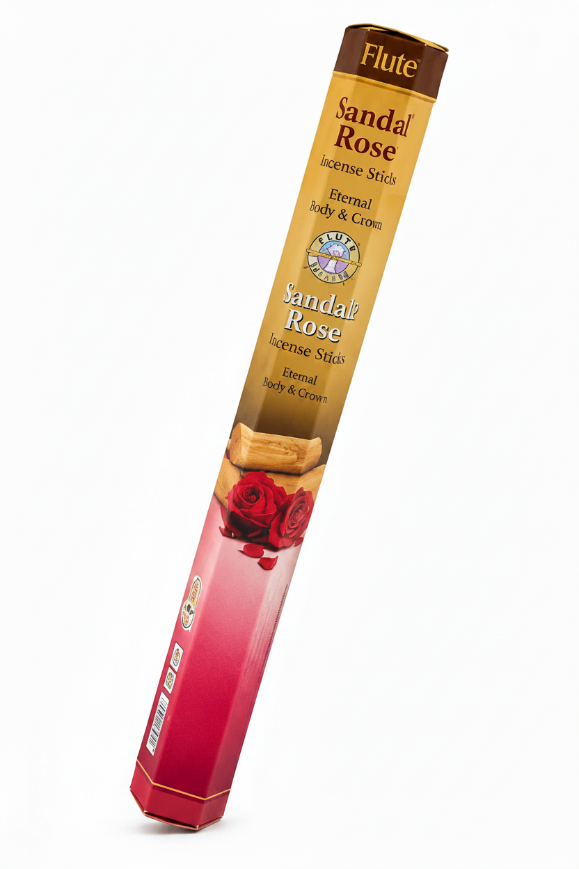 Agarbatti Flute Sandal Rose Hexa