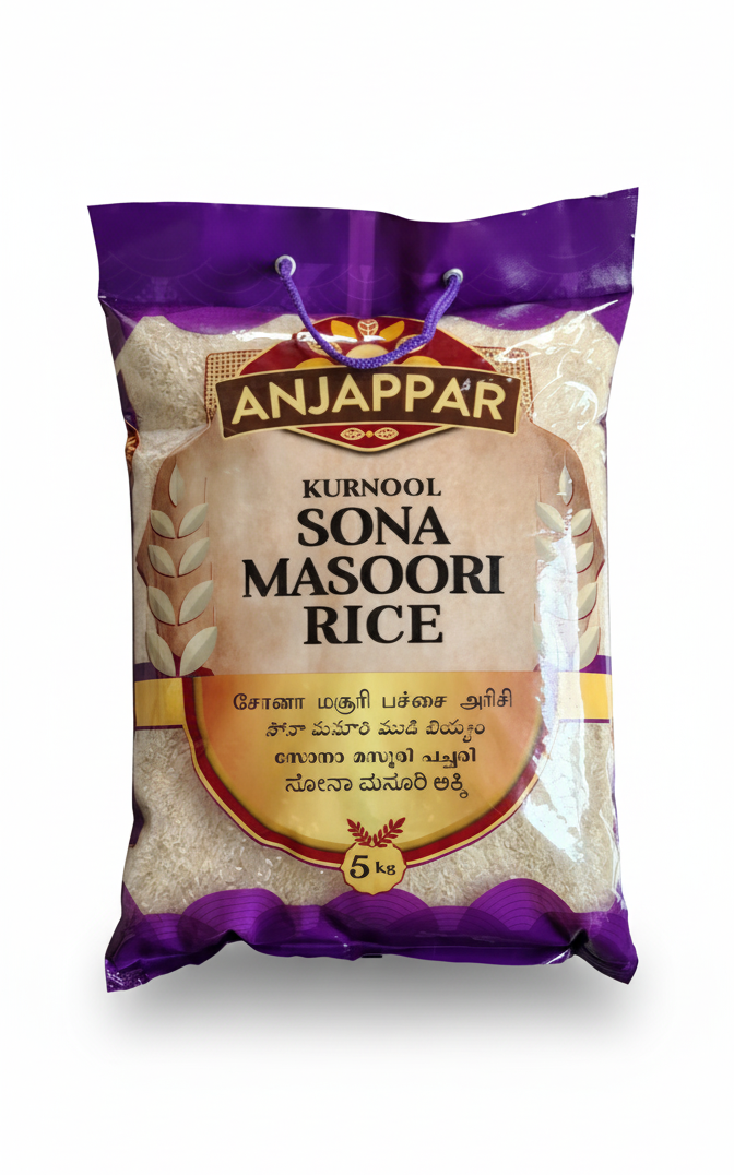 Anjappar Sona Masuri Rice - 5Kg