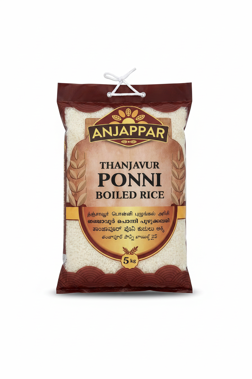 Anjappar Ponni Boiled Rice - 5Kg