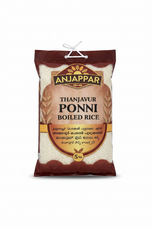 Anjappar Ponni Boiled Rice - 5Kg