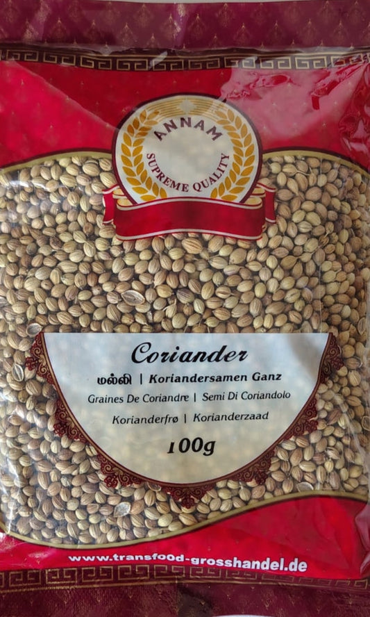 Annam Coriander Seeds / Dhania Whole - 100g