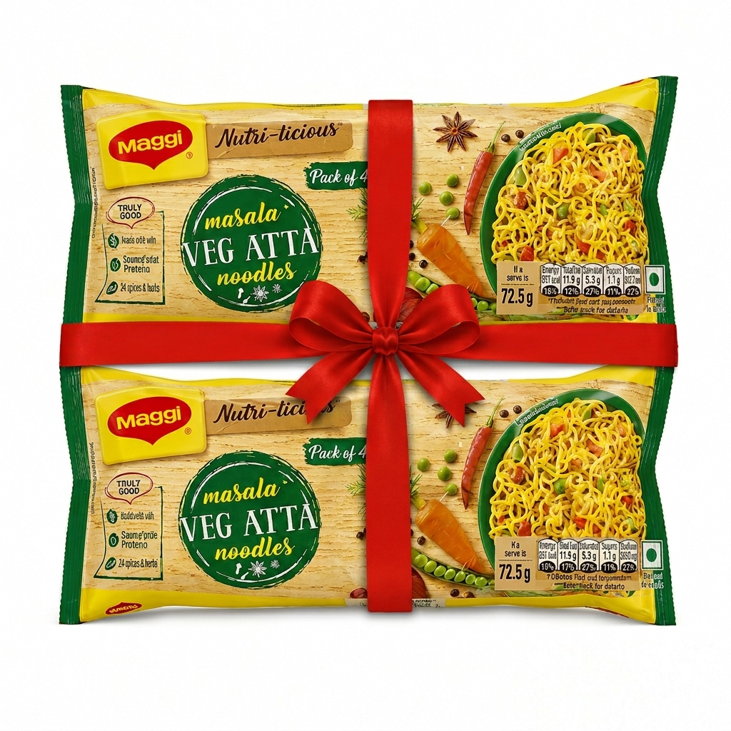 Maggi - Noodles Veg atta (4 pack)- 290g  (Combo of 2)
