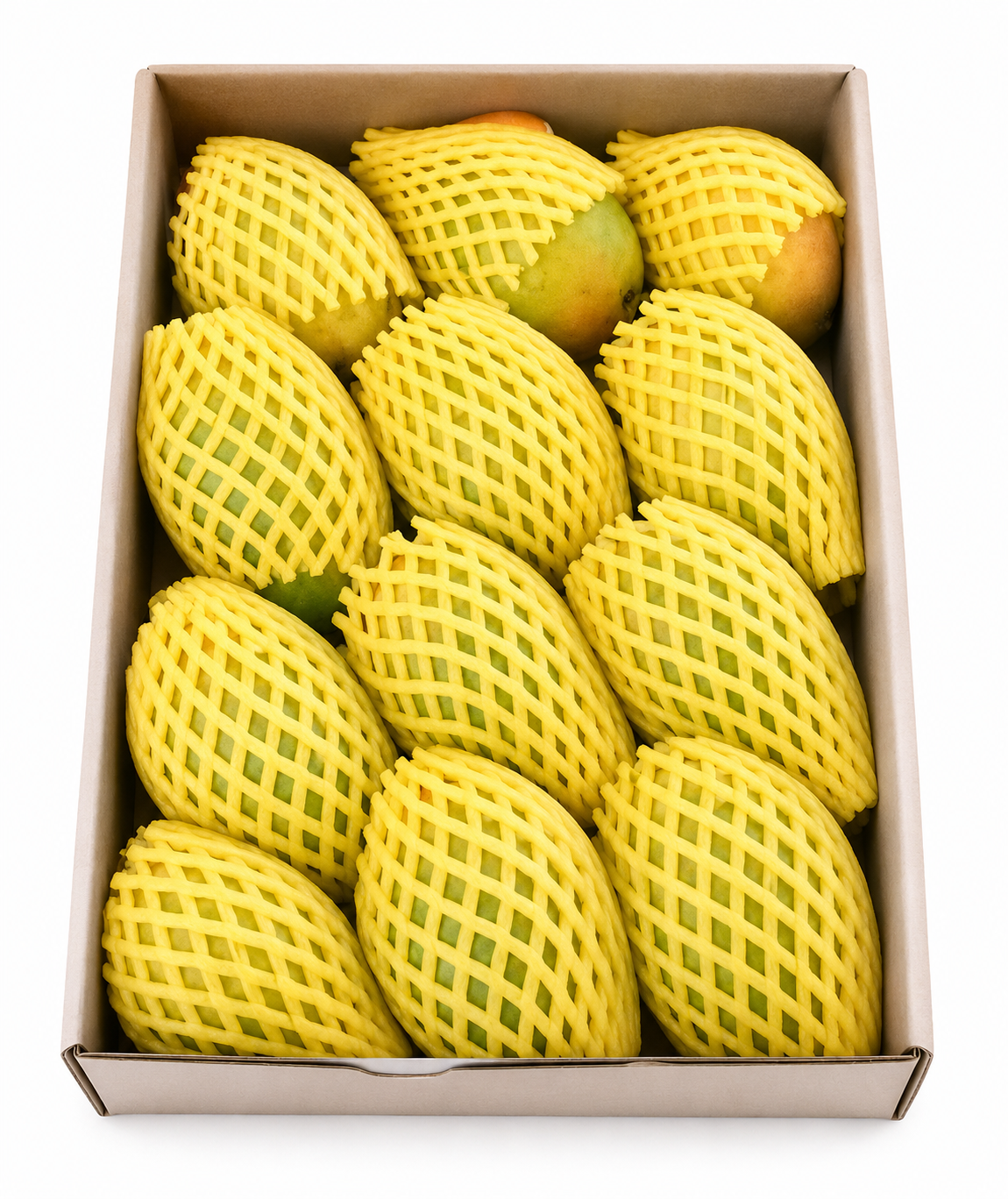 20 piece Fresh Kesar Mangoes Jumbo box (4.7kg-5.2kg)