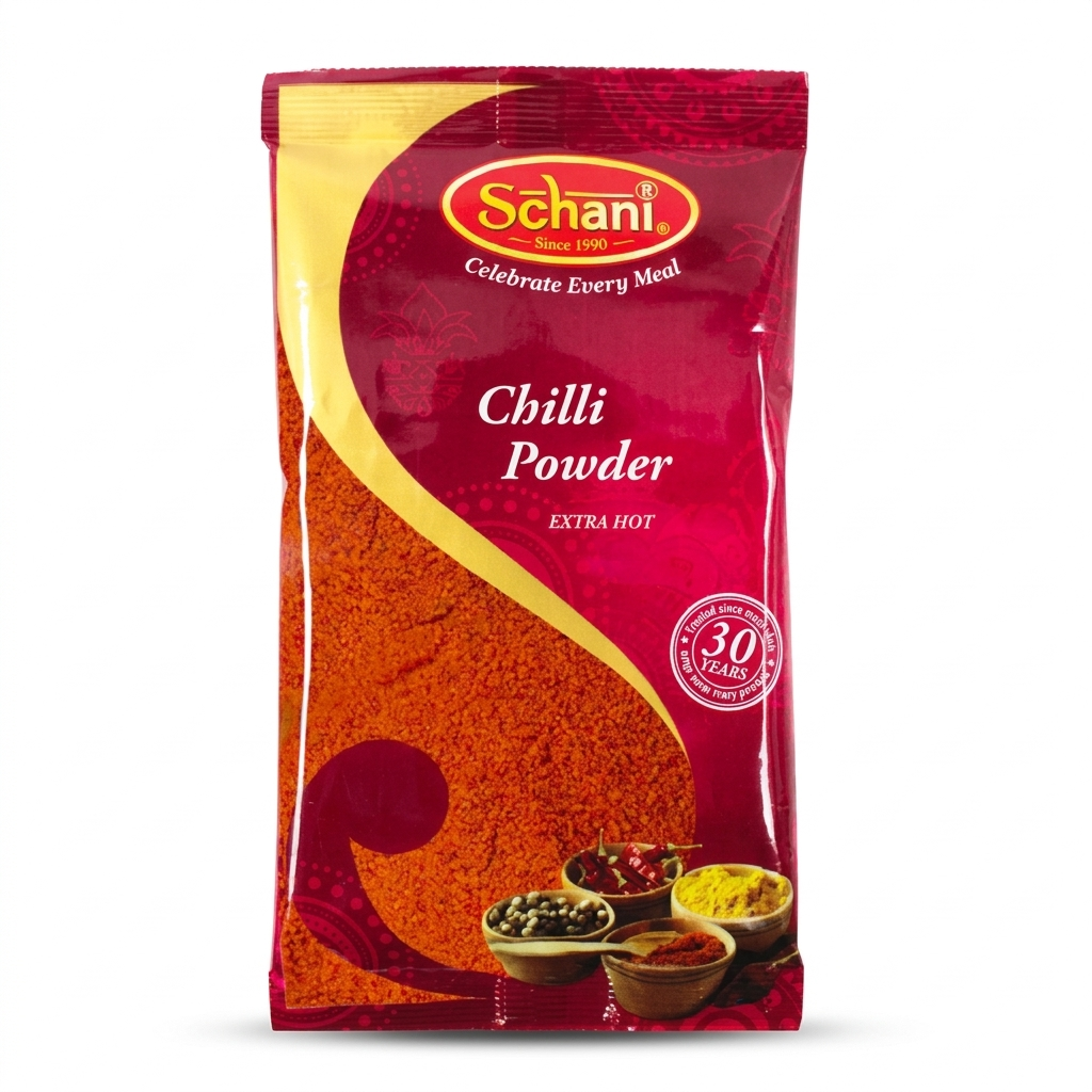 Schani Chilipulver, extra scharf – 400 g 